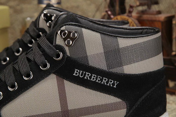 Burberry High-Top Fashion Men Shoes--015